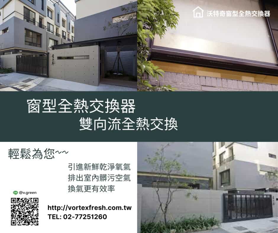 窗型全熱交換器,雙向流全熱交換-沃特奇