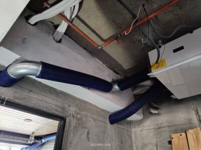 沃特奇新莊興富發誠全熱除濕一體機安裝案例-安裝中