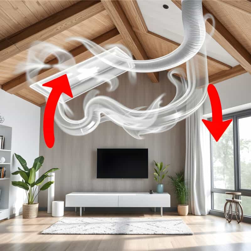 室內空氣流動很重要!|掌握換氣、避免髒空氣累積的關鍵知識(示意圖)