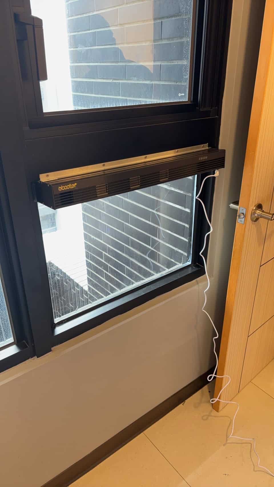 【安裝案例分享】台南市永康區 張先生住宅-窗型全熱交換器／新風機(示意圖)
