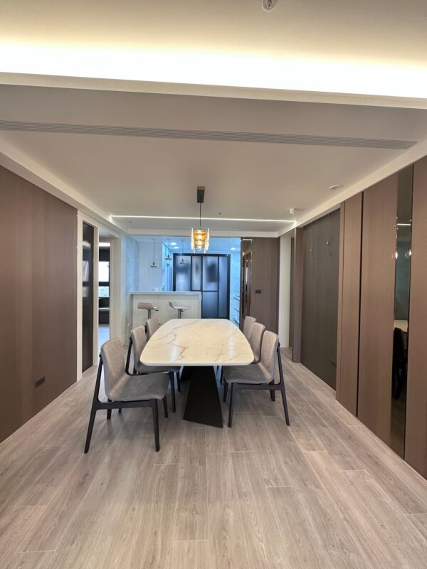 沃特奇 × 樓閣室內設計DH全熱除濕一體機安裝案例分享|打造安心入住的第一步(用餐區圖)